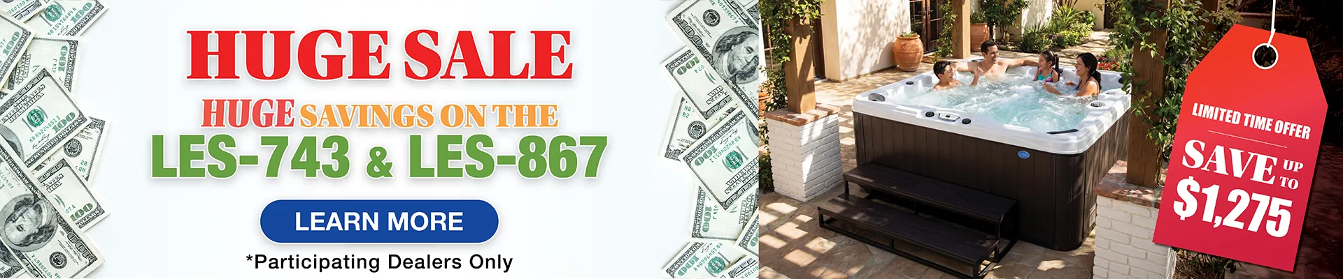 Calspas hot tub being used in a family setting - Elgin